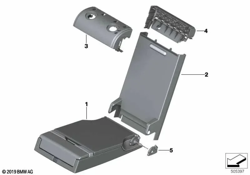 BMW F15 F16 F20 F21… Arka Sırtlık Sol Kilit Elemanı 52207250809