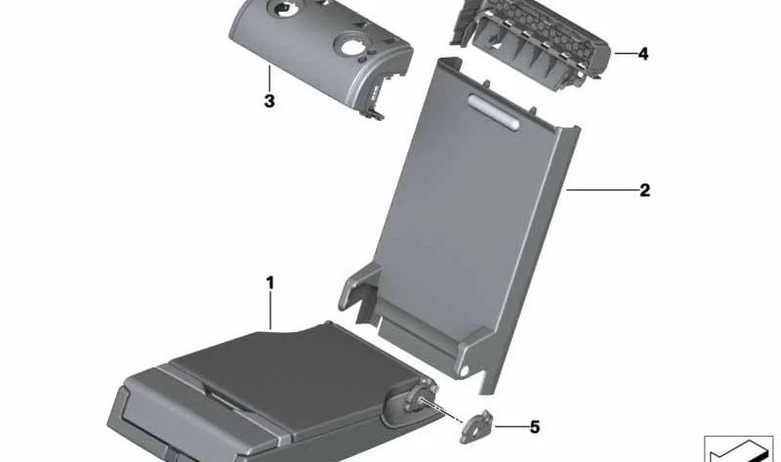 BMW F15 F16 F20 F21… Arka Sırtlık Sağ Kilit Elemanı 52207250810
