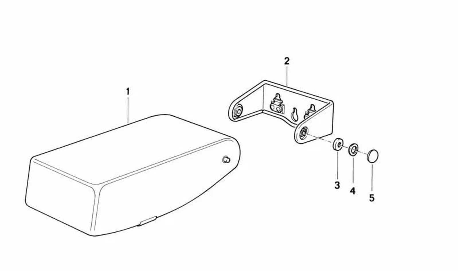 BMW 5 Serisi E34 Arka Koltuk Ara Bağlantı Parçası 52208107499