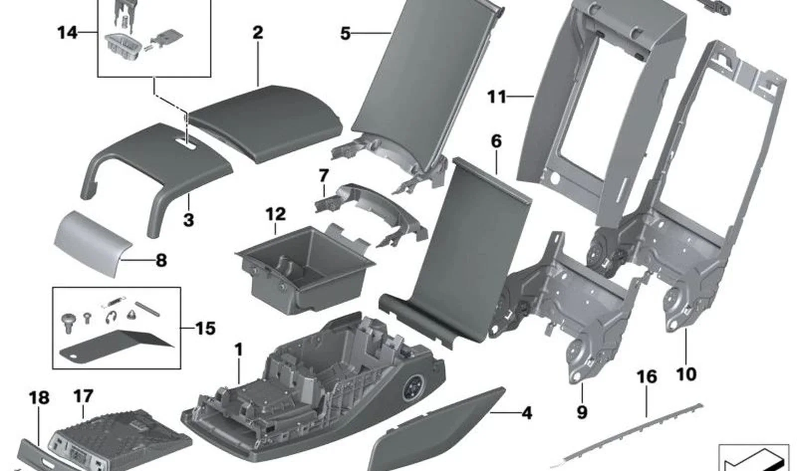 BMW F01 F02 F04 G11… Arka Koltuk Üst Kanca Tutucusu 52209182437