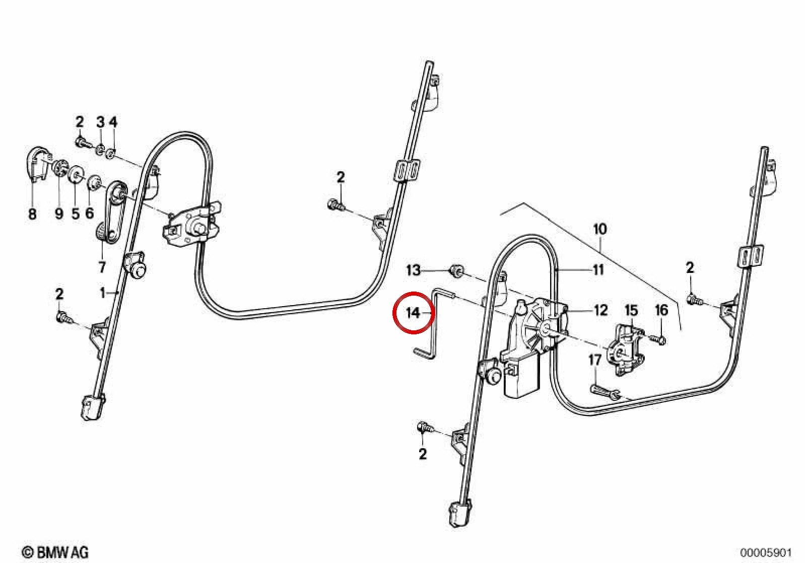 BMW MINI R52 R55 R56 R57 Cam Ve Sürgülü Tavan Acil Durum Anahtarı 54127199322