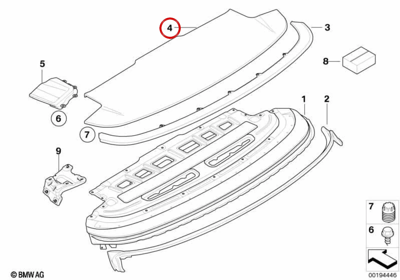 BMW 3 Serisi E93 Bagaj Örtü Tablası 54377180216