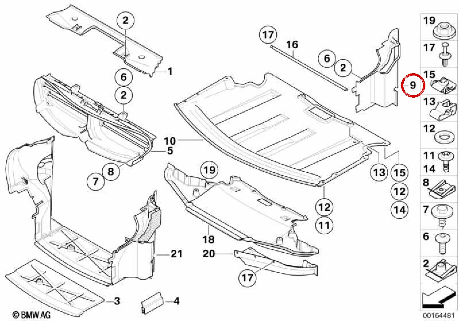 BMW 6 Serisi E63 E64 M6 Radyatör Yan Bakaliti Sol 51747898209