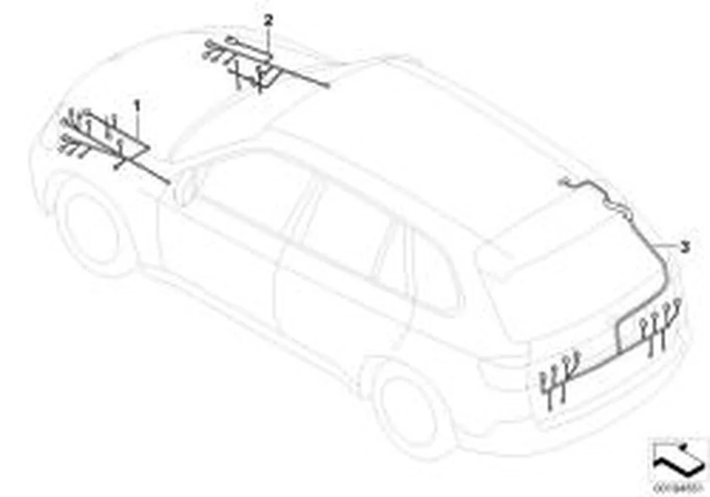 BMW E70 E71 Ön Sol Tesisat Onarım Kabloları 61119204552