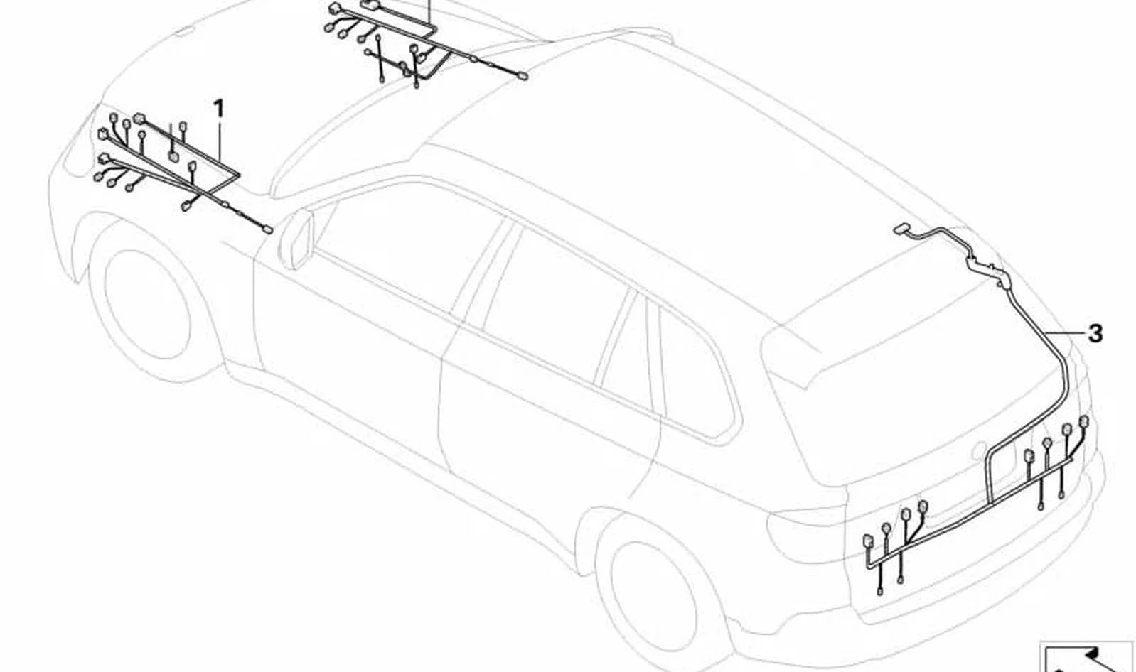 BMW E70 E71 Ön Sol Tesisat Onarım Kabloları 61119204552
