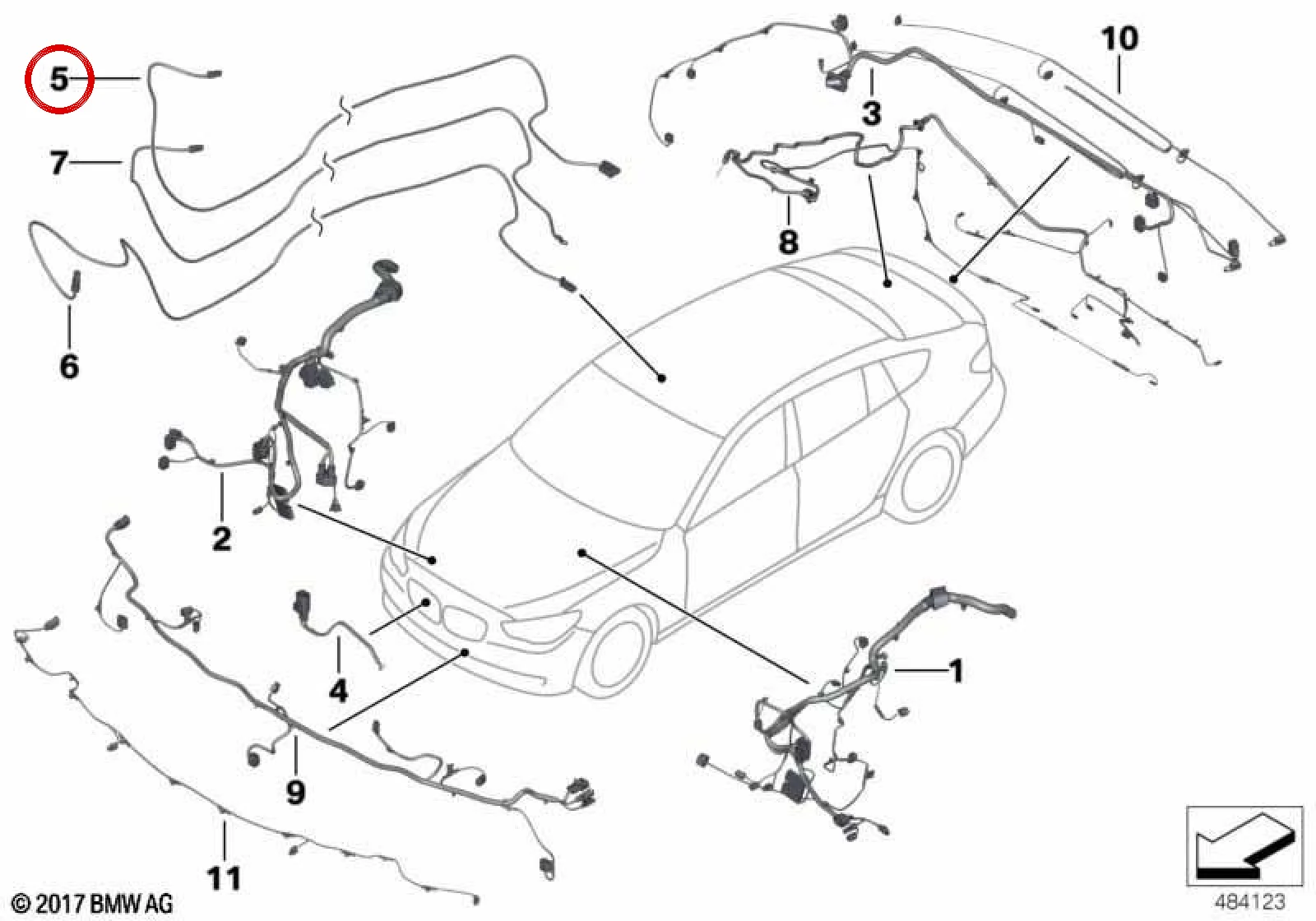 BMW F01 F02 F04 F06… B+ Güç Besleme Kablosu 61119253674
