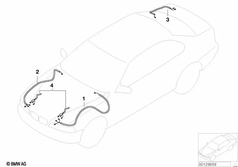 BMW 3 Serisi E46 Ön Sol Tamir Kablo Takımı 61126939295