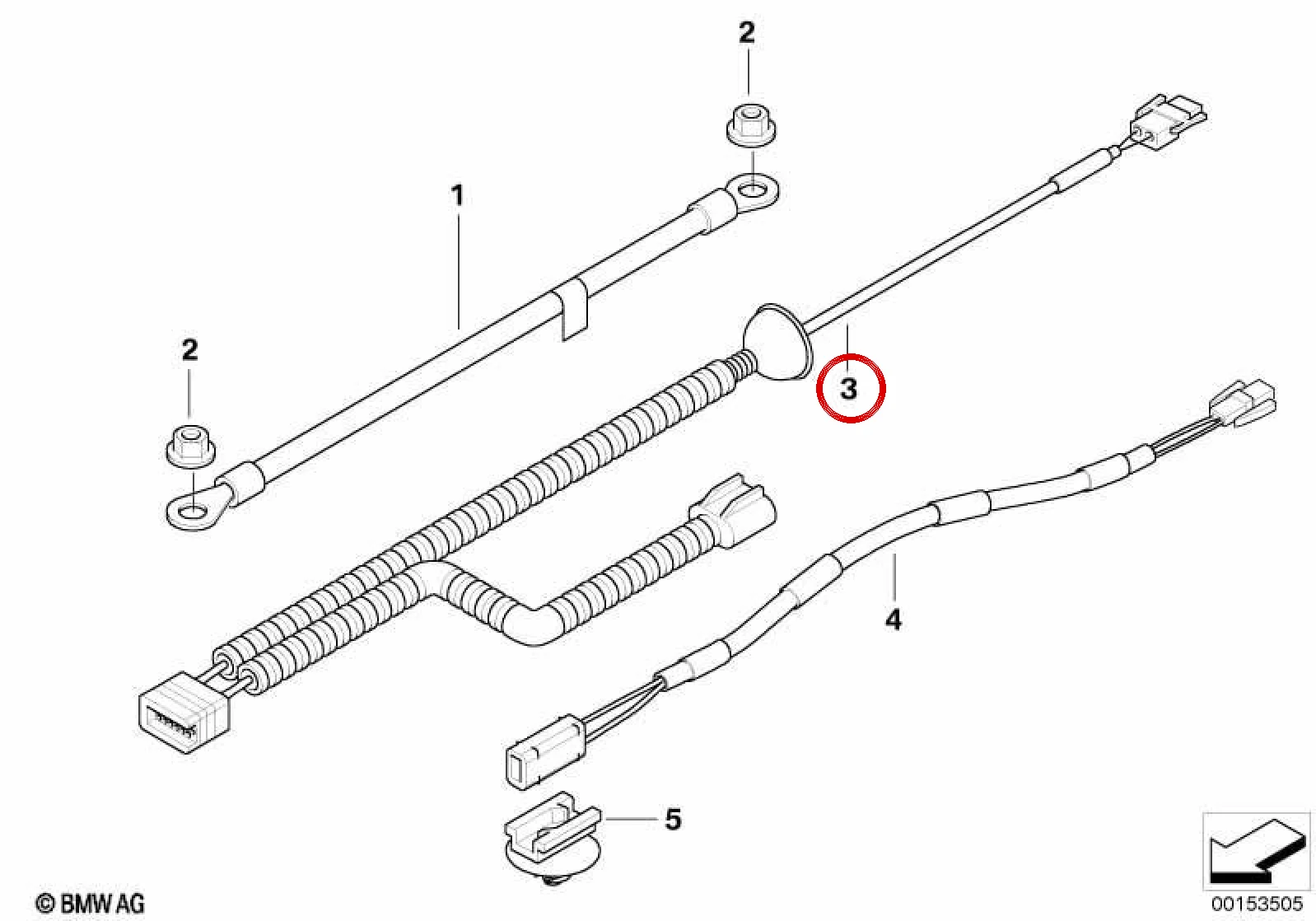 BMW Z4 E85 E86 Yakıt Pompası Adaptör Kablosu 61129111467