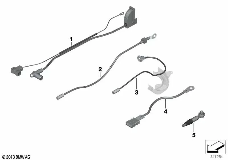 BMW E81 E84 E87 E90… Akü Artı Kablosu 61129269907