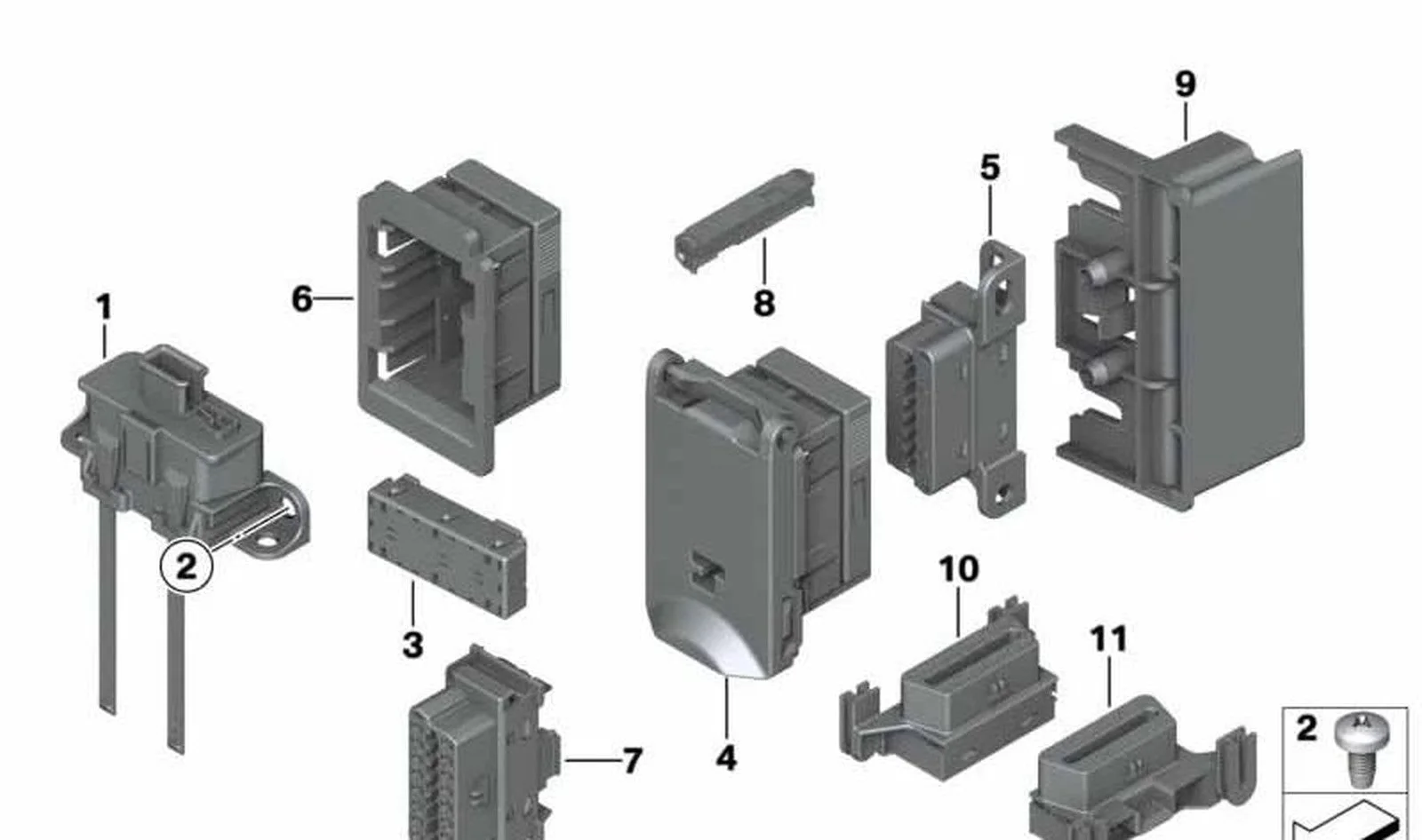 BMW F20 F21 F22 F23 16 Pinli Konnektör Kutusu 61138366560