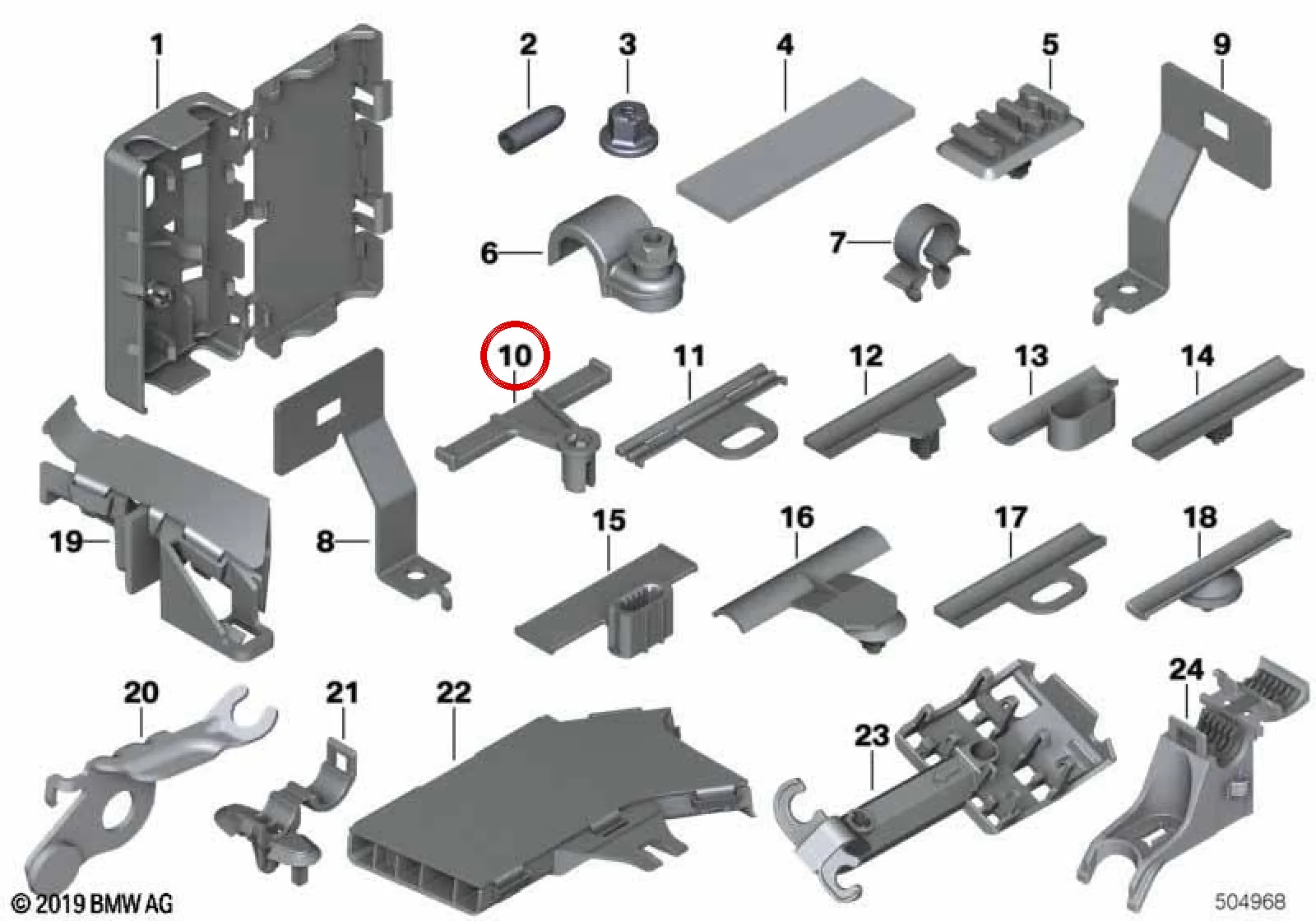 BMW E81 E82 E87 E88… Kablo Demeti Tutucusu 61138371117
