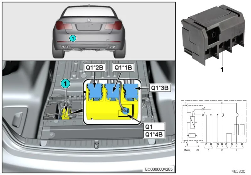 BMW F01 F02 F06 F07… Elektrik Tesisatı Ayırma Elemanı 61139201980