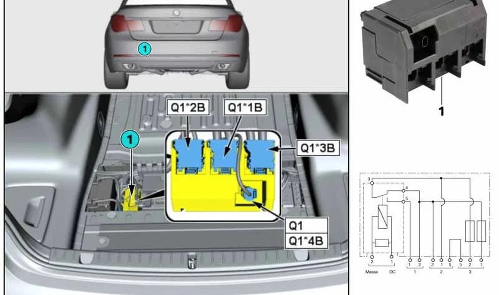 BMW F01 F02 F06 F07… Elektrik Tesisatı Ayırma Elemanı 61139201980