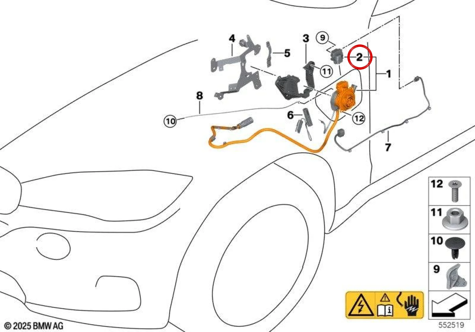 BMW F15 F30 F39 F45… Şarj Kapağı Kilit Aktüatörü 61139309015