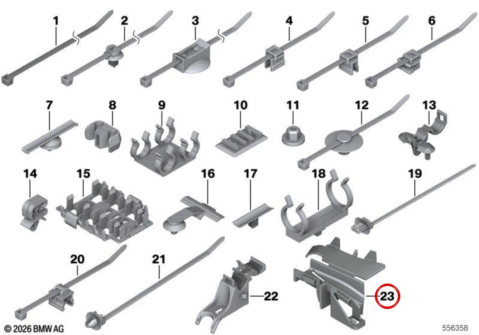 BMW F39 F40 F44 F45… Kablo Tesisatı Kılavuzu 61139309450