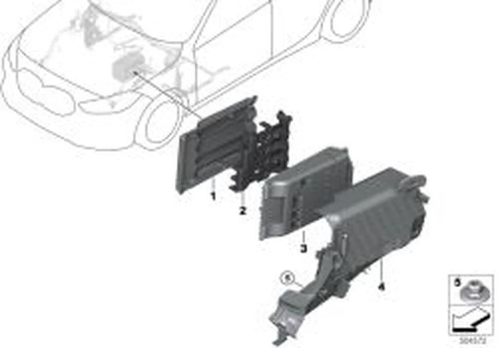 BMW F40 F44 B+ Enerji Dağıtıcısı 400W 61146822570