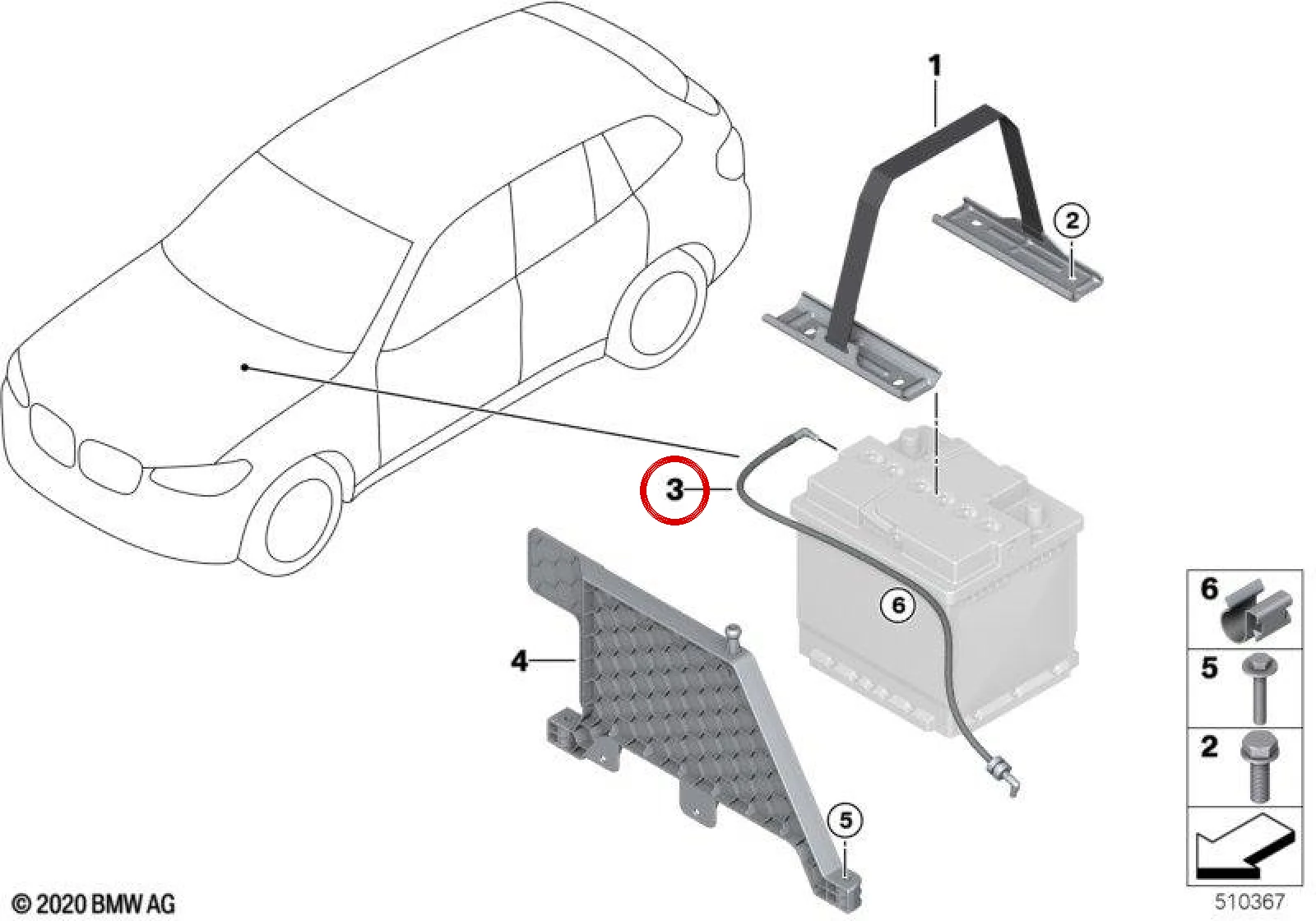 BMW X3 G08 Akü Gaz Boşaltma Hortumu 61218714923