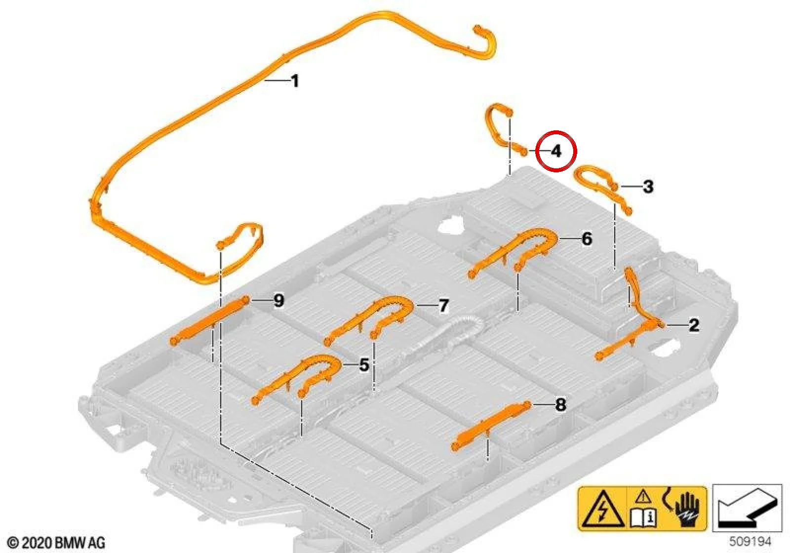 BMW X3 G08 iX3 Batarya Bağlantı Modülü 61279424835
