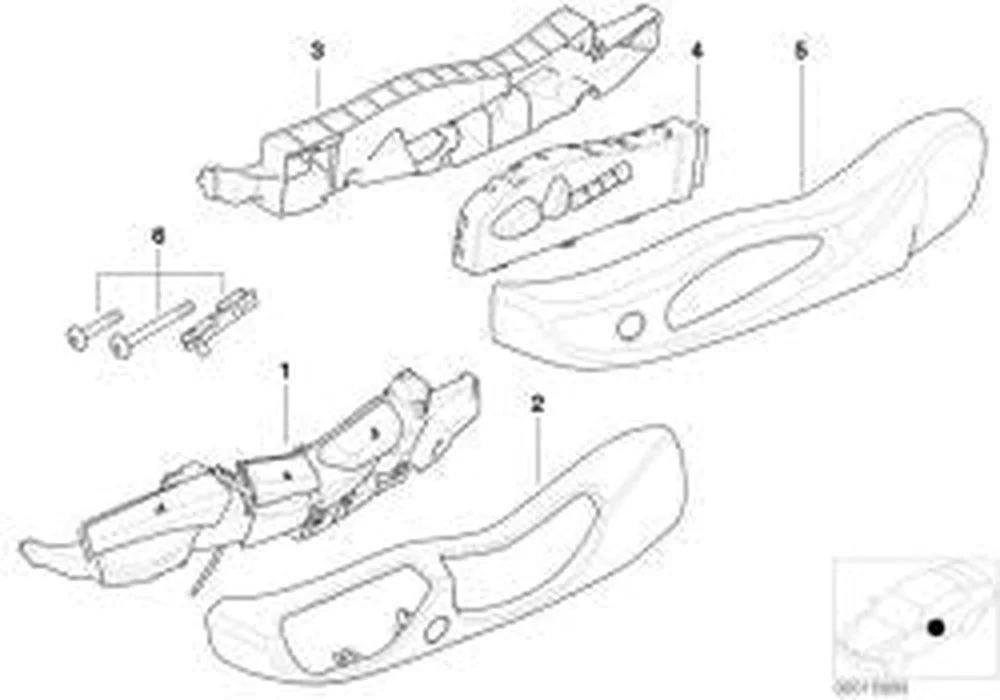 BMW E46 E63 E83 E85 Sağ Koltuk Ayar Kumanda Ünitesi 61307036126