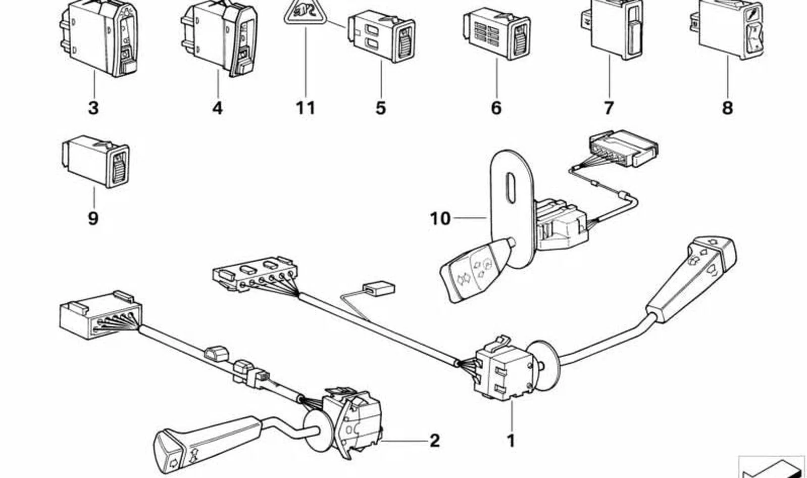 BMW E32 E34 Silecek Kumanda Kolu 61311379797