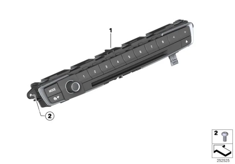 BMW F20 F21 F22 F30… Krom Ses Kumanda Ünitesi 61316814185