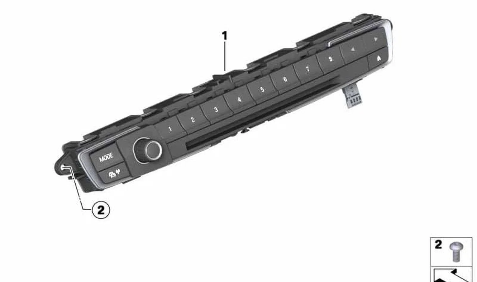 BMW F20 F21 F22 F30… Krom Ses Kumanda Ünitesi 61316814185