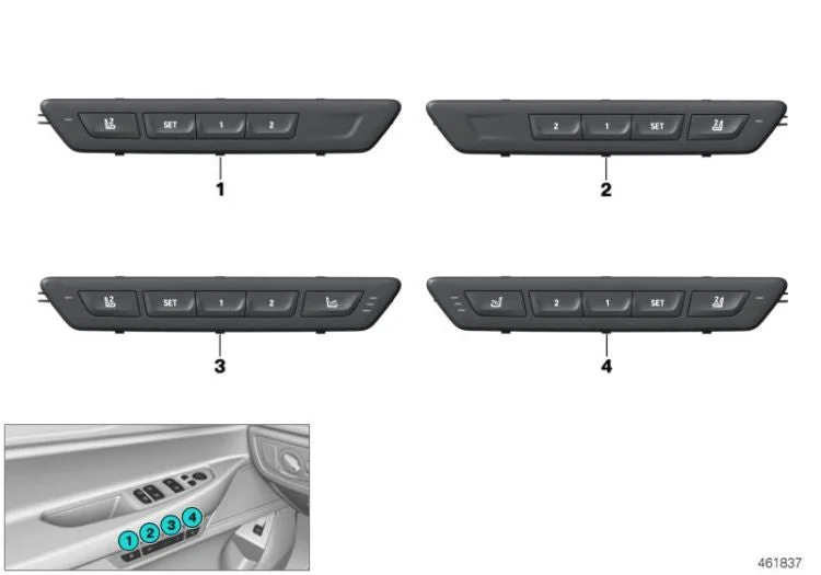 BMW 7 Serisi G11 G12 Sol Koltuk Fonksiyon Ünitesi Bej 61316826717