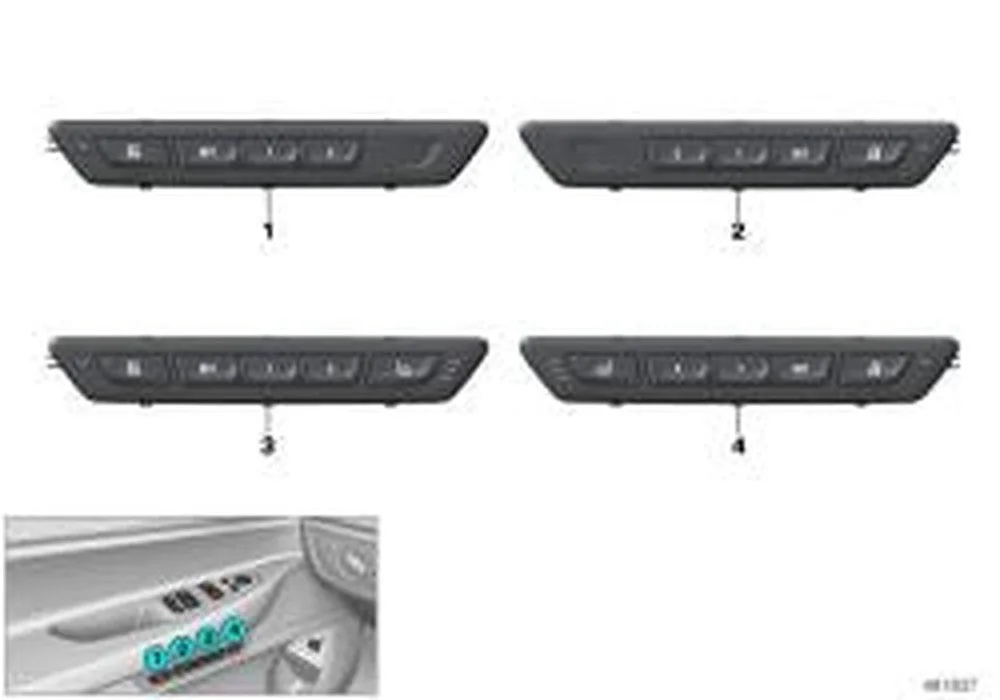 BMW 7 Serisi G11 G12 Sağ Koltuk Fonksiyon Ünitesi Siyah 61316826725