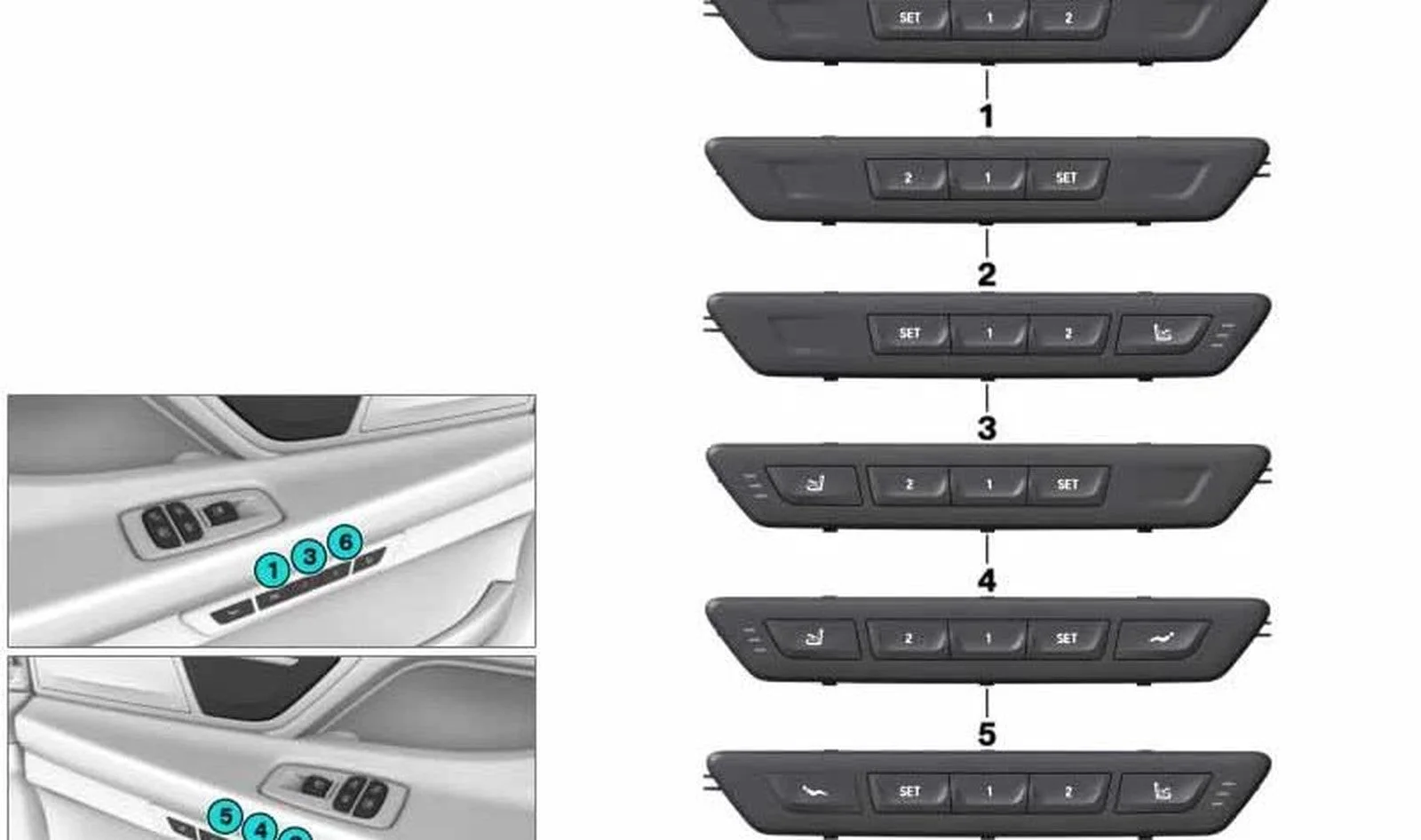 BMW 7 Serisi G11 G12 Sağ Koltuk Fonksiyon Ünitesi Bej 61316826735
