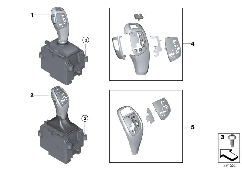 BMW F15 F16 Vites Seçme Düğmesi 61316832381