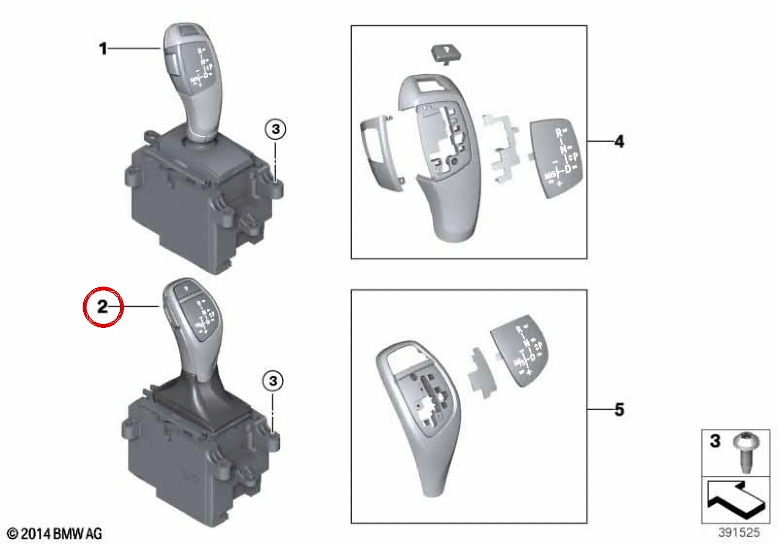 BMW F15 F16 Vites Seçme Ünitesi 61316832388