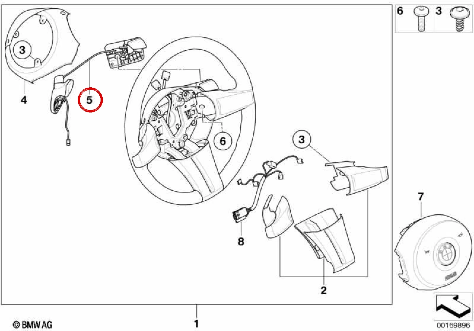 BMW Z4 E85 E86 Krom Vites Kulakçığı Takımı 61316926213