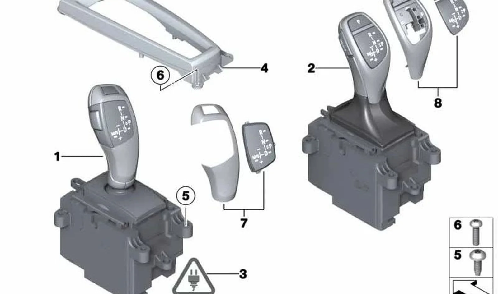 BMW F01 F02 F04 F07… Vites Seçme Anahtarı 61317950406