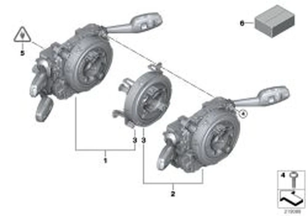 BMW E89 E90 E92 E93 Direksiyon Kolonu Şalter Bloğu 61319123048