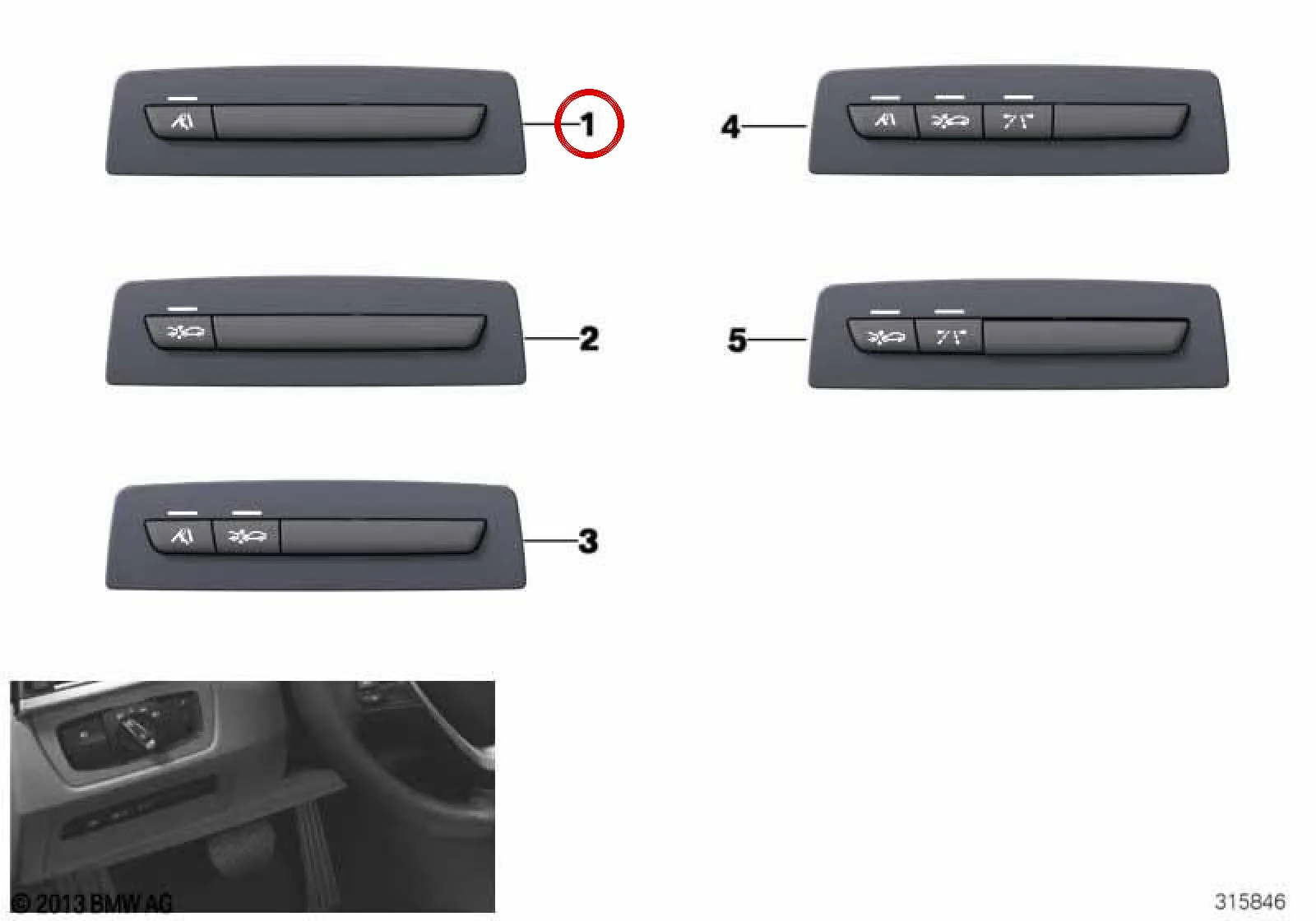 BMW F30 F31 F32 F33… Sürüş Destek Sistemleri Kumanda Modülü 61319232635