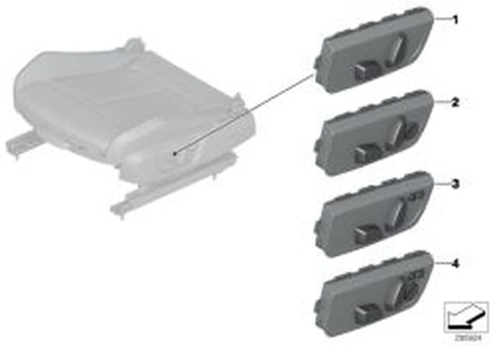BMW F21 F22 F23 F32… Sol Koltuk Ayar Şalteri 61319248087