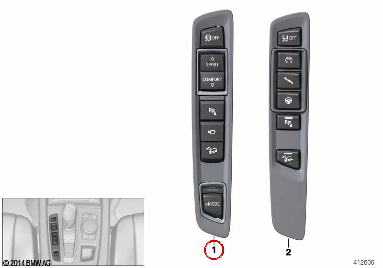 BMW F15 F16 Orta Konsol Kumanda Modülü 61319262718
