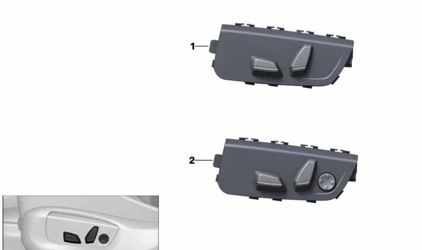 BMW F15 F16 Sağ Koltuk Ayar Anahtarı 61319347416