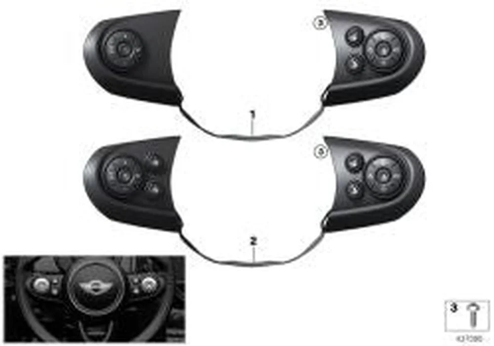 BMW MINI F55 F56 Spor Direksiyon Multifonksiyon Düğmesi 61319360505