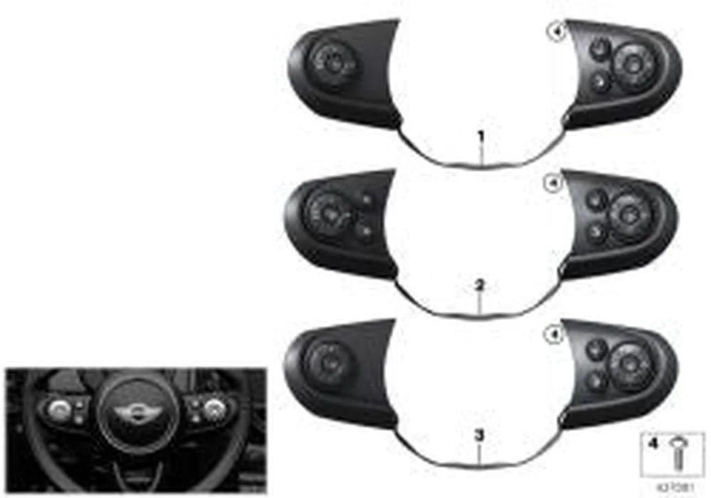 BMW MINI F55 F56 Direksiyon Multifonksiyon Şalteri 61319360508