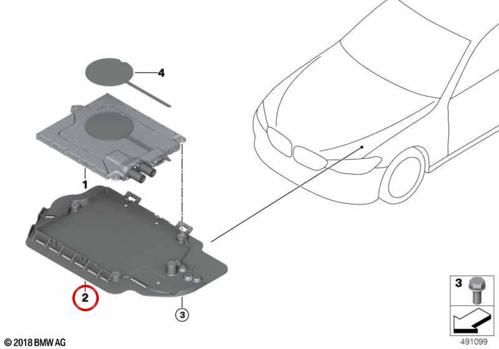 BMW 5 Serisi G30 G31 G38 CPM Modül Kapağı 61356832921