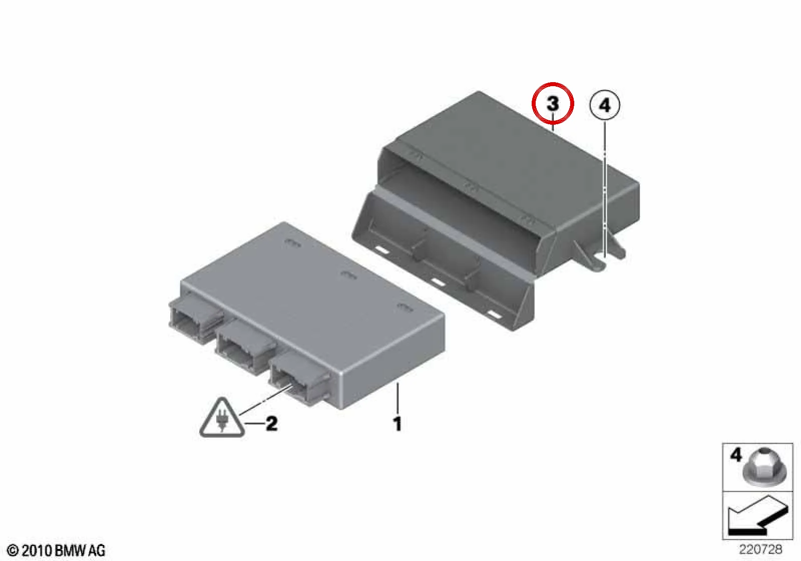 BMW MINI R60 R61 Park Sensörü Kontrol Ünitesi Braketi 61359159039
