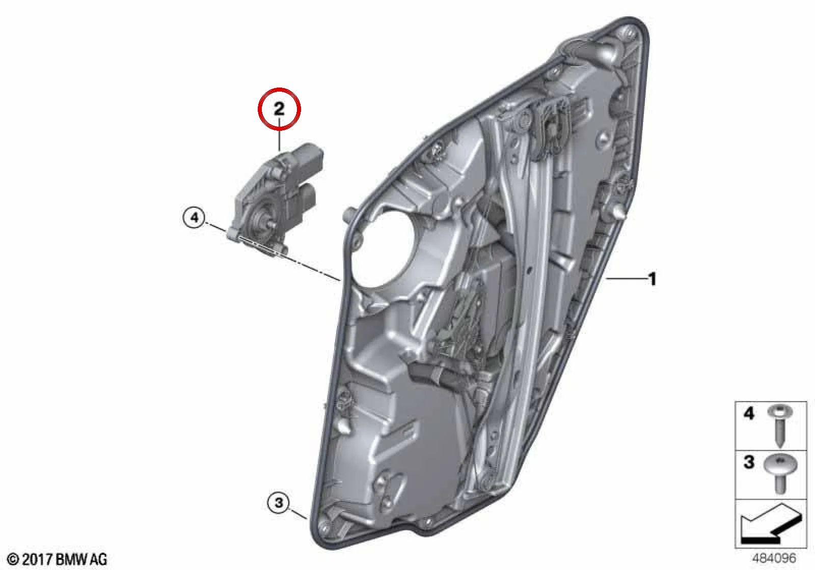 BMW G05 G06 G07 Arka Sağ Cam Kaldırma Tahrik Motoru 61359450072