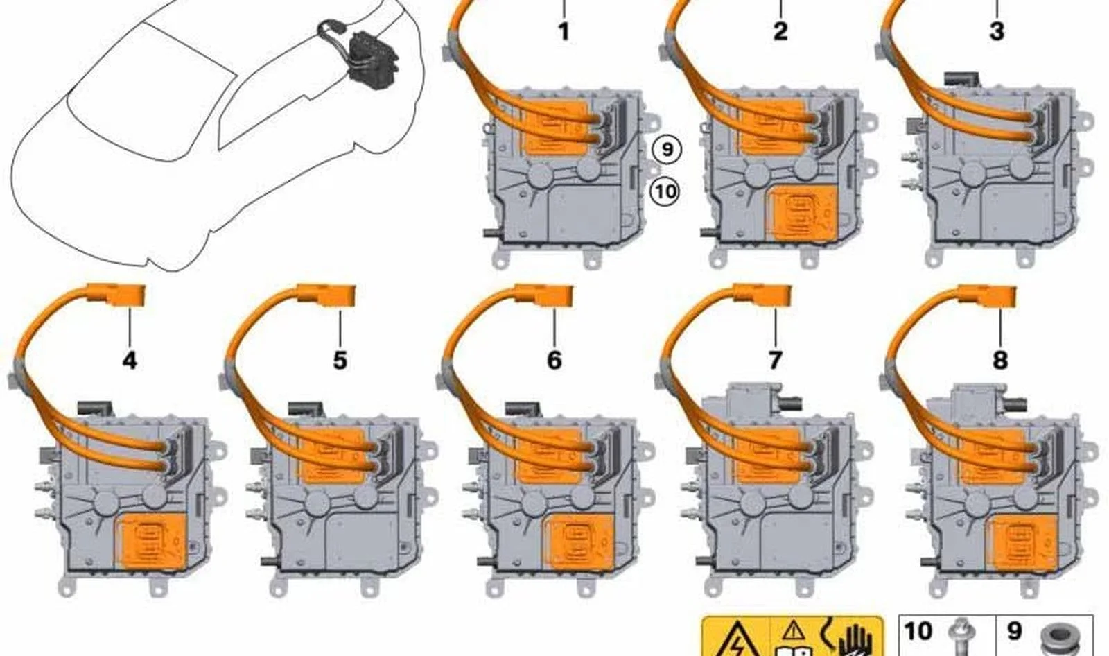 BMW i Serisi I01 Elektronik Konfor Şarj Kumandası KLE 61449845423