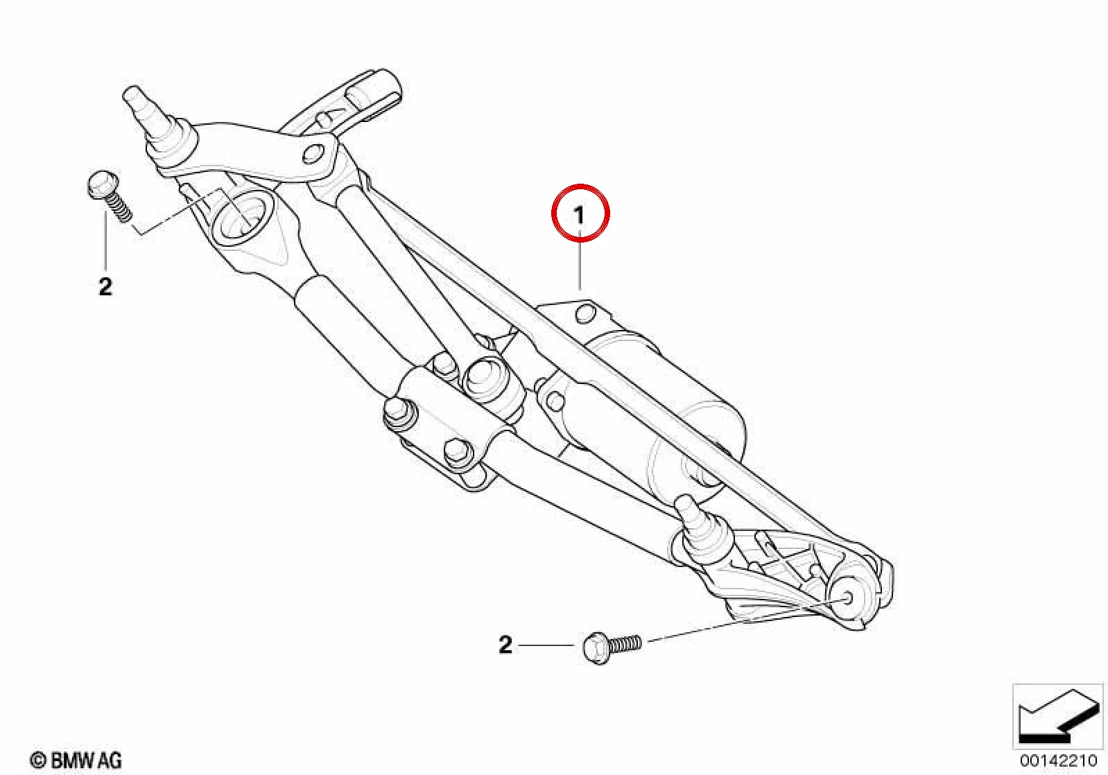 BMW 3 Serisi E90 E91 E92 E93 Komple Silecek Mekanizması 61617161710