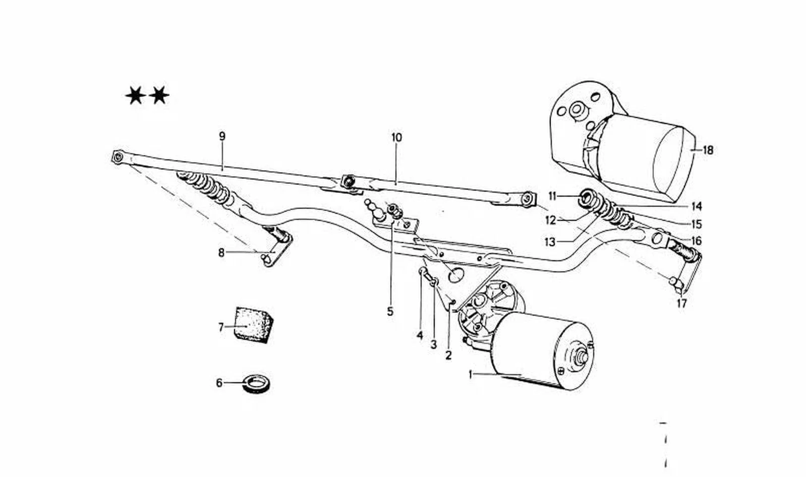 BMW 3 Serisi E46 Silecek Motoru Krank Kolu 61618444115