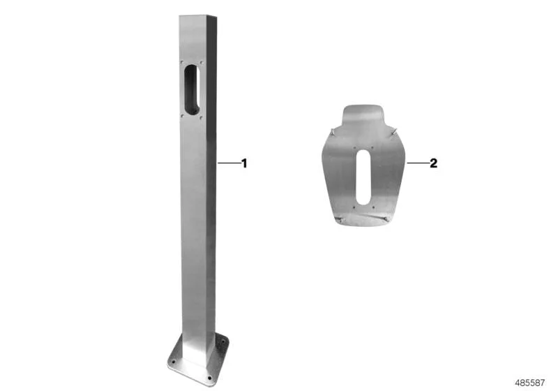 BMW F15 F30 F45 F60… Wallbox Zemin Montaj Ayağı 61902455503