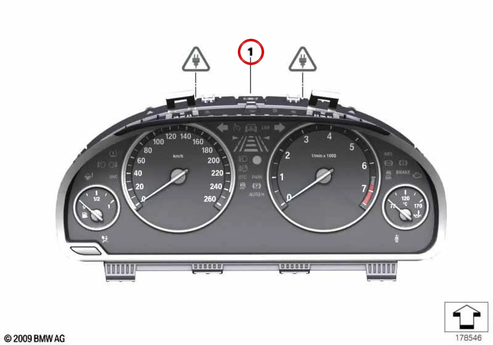 BMW F10 F11 F15 F18… Km/h Gösterge Tablosu 62106993485