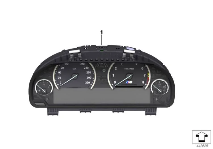 BMW F06 F10 F12 F13 Mil/Saat Kombine Gösterge 62108092953