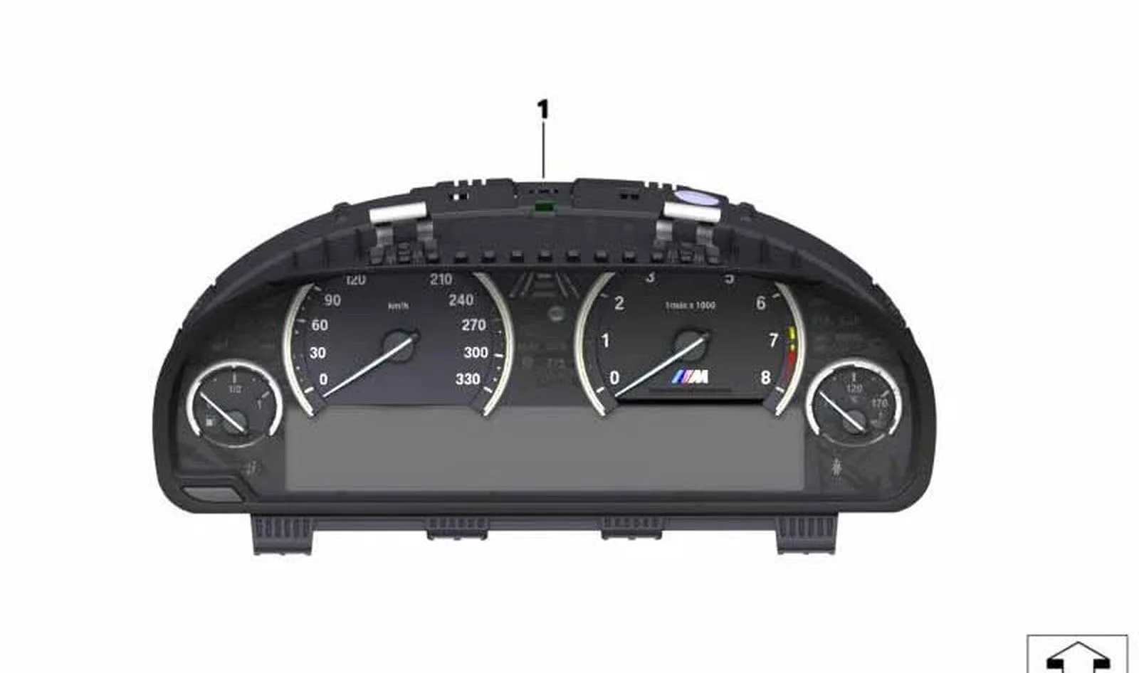 BMW F06 F10 F12 F13 Mil/Saat Kombine Gösterge 62108092953